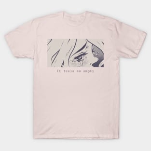 Sadness Sad Feelings Emotional Anime Girl T-Shirt